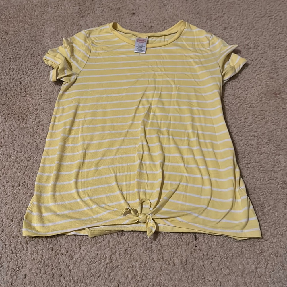 YELLOW STRIPED SUMMER SHIRT